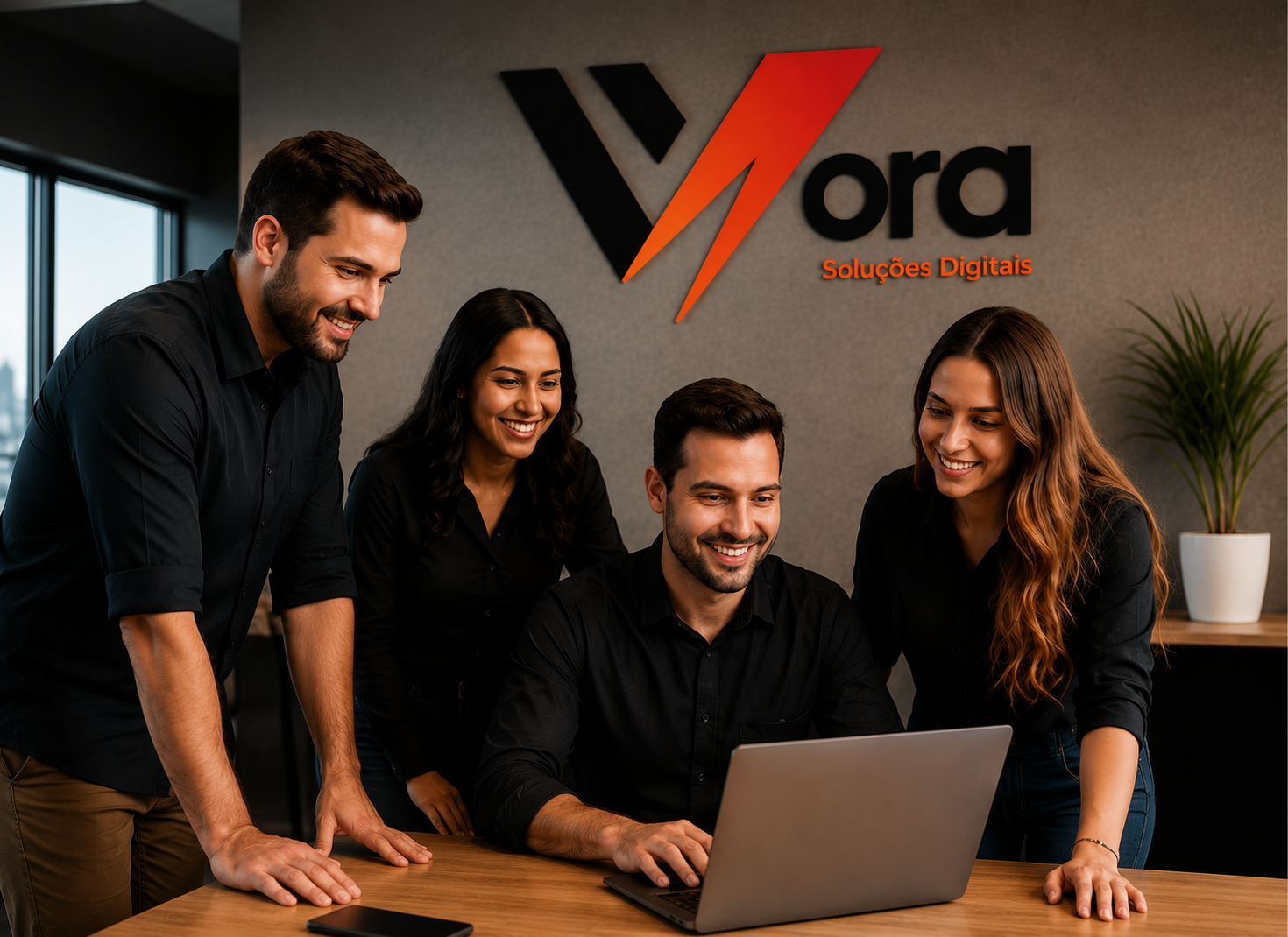 Equipe Vora no escritório